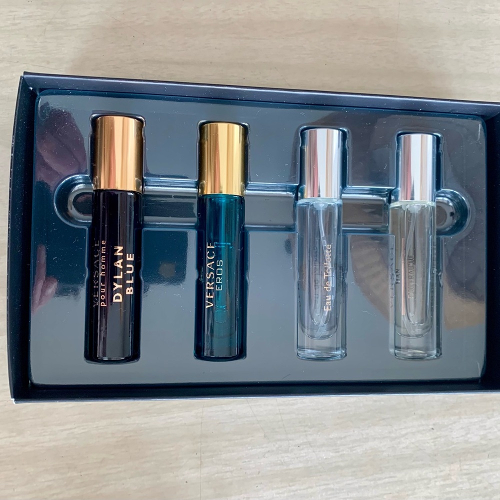 Versace Men Mini Fragrance Collection - Gold and Blue